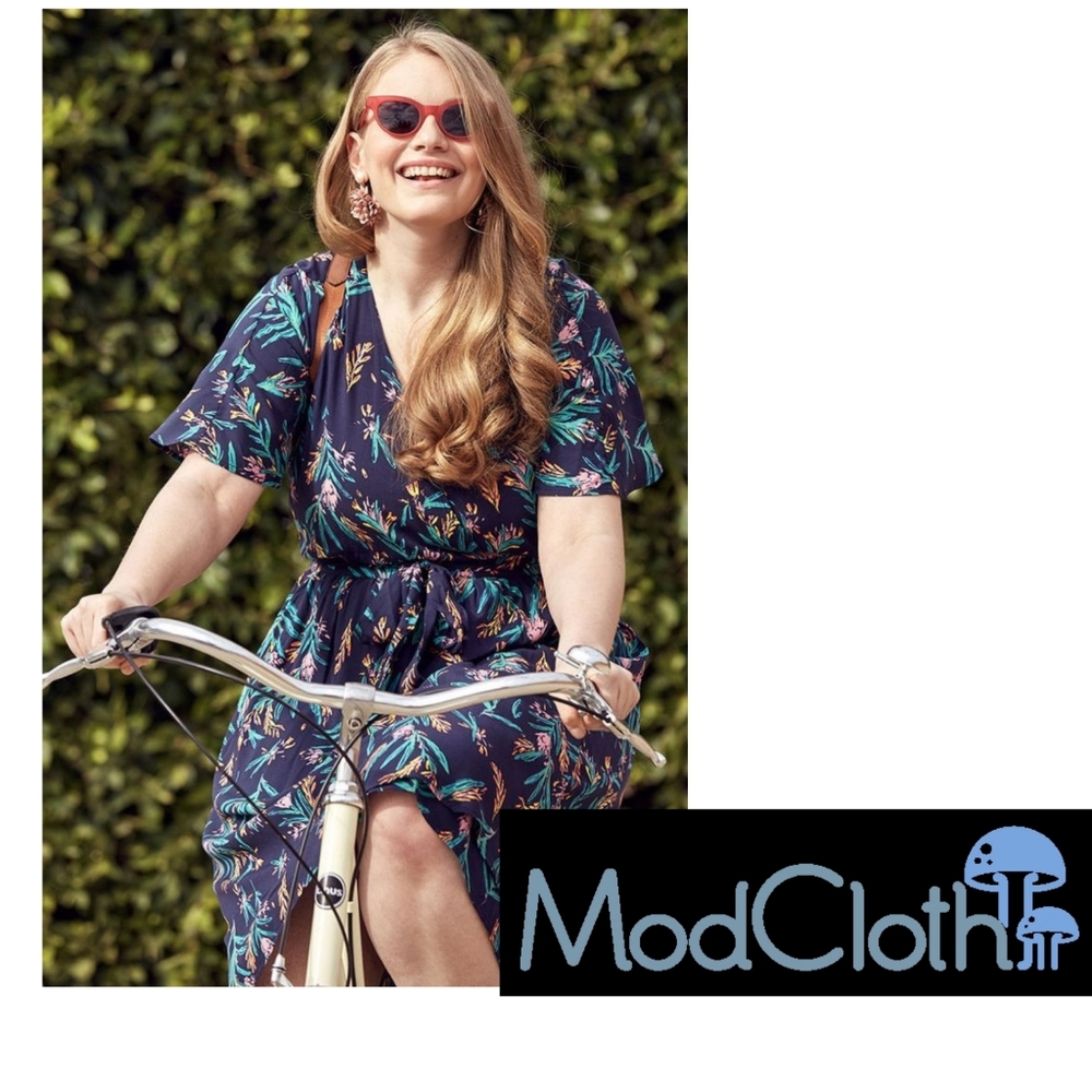 Modcloth fake wrap dress